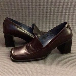 Nine West Brown Leather Loafers